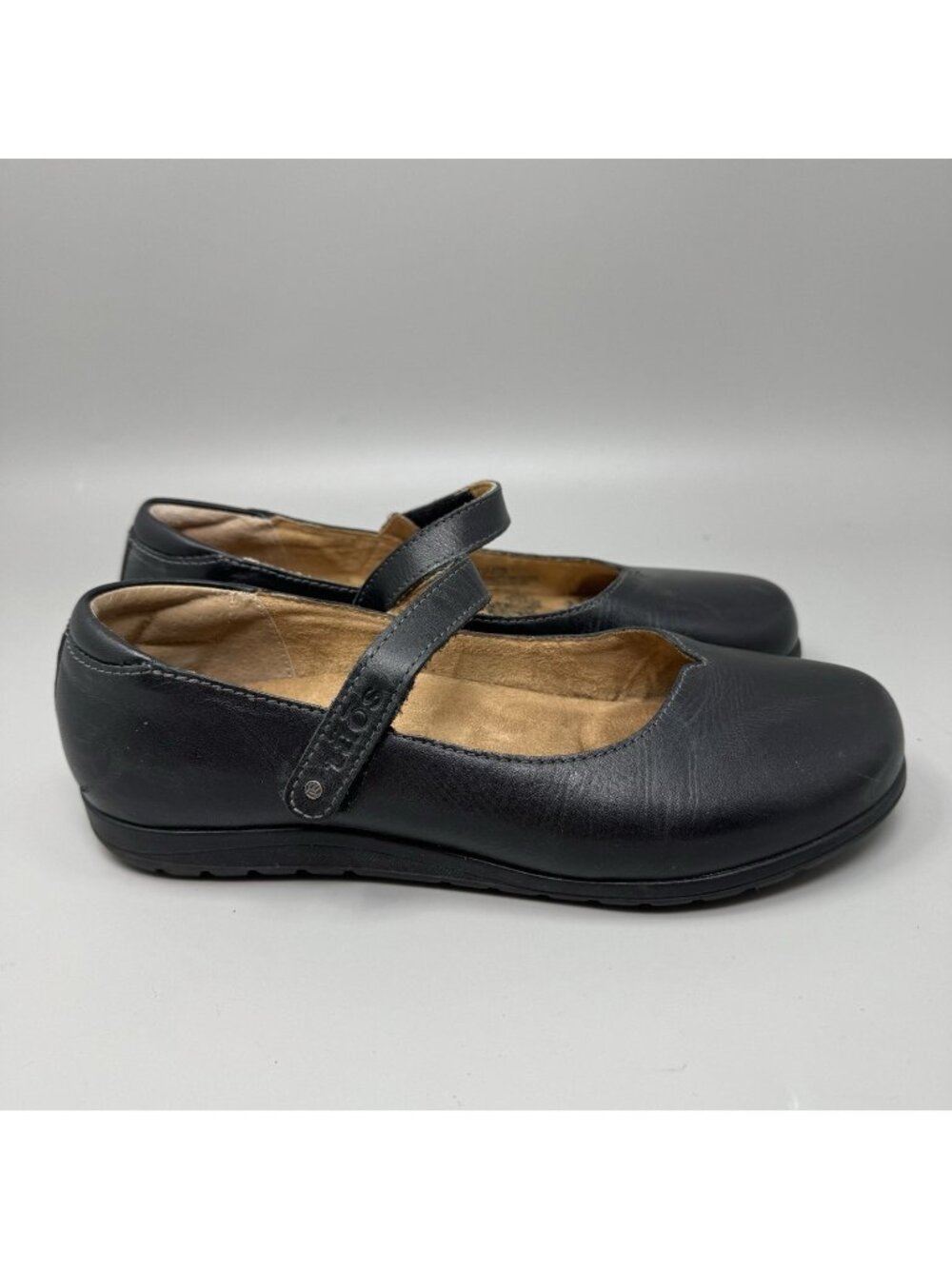 Taos Mary Jane Chorus Leather Comfort Cushion Padded Arch Support  Black Sz 7.5